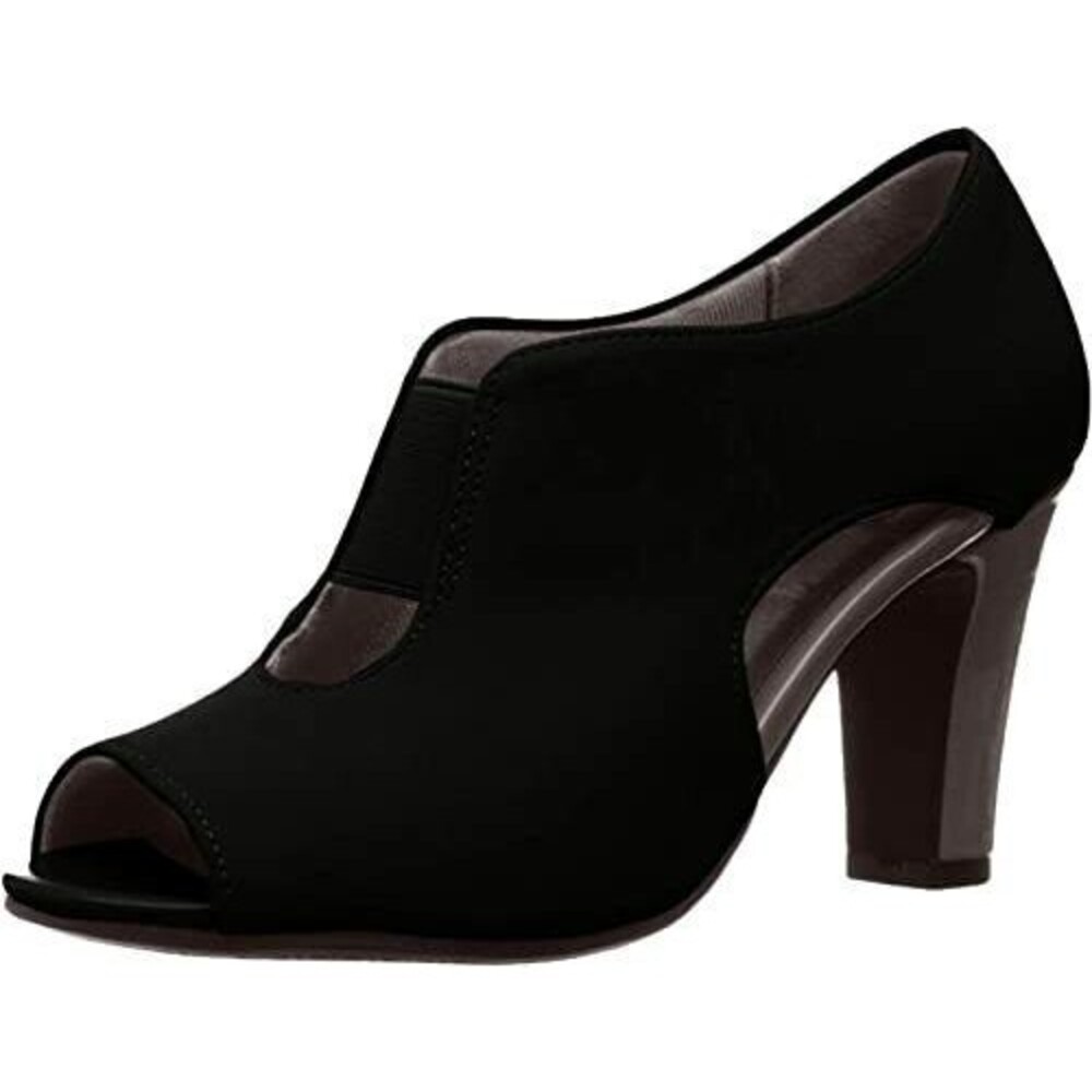 LifeStride Carla Pumps Womens‎ Size 11 Wide Peep toe 3" heel Macy's Store Sample